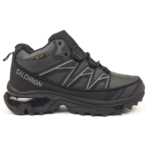 Salomon XT-6 Mid Gore-Tex Black Grey З ХУТРОМ