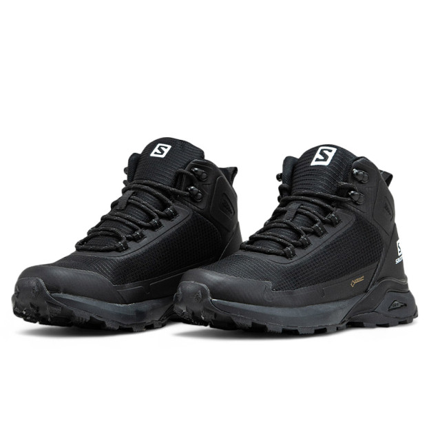 Salomon Cross Hike Gore-Tex Black White С МЕХОМ