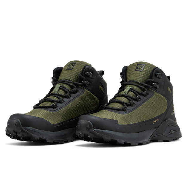 Salomon Cross Hike Gore-Tex Khaki Black С МЕХОМ